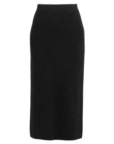 Iris Von Arnim Woman Midi Skirt Black Size M Cashmere