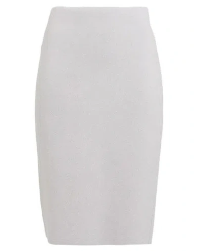 Iris Von Arnim Woman Midi Skirt Grey Size L Cashmere