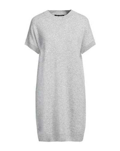 Iris Von Arnim Woman Mini Dress Grey Size M Cashmere, Silk