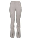 Iris Von Arnim Woman Pants Grey Size 8 Lambskin In Gray