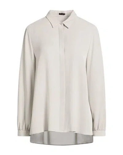 Iris Von Arnim Woman Shirt Light Grey Size 10 Silk In Gray