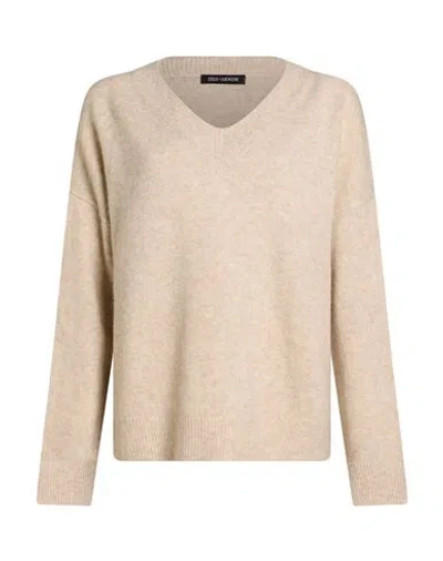 Iris Von Arnim Woman Sweater Beige Size M/l Cashmere, Silk In Animal Print