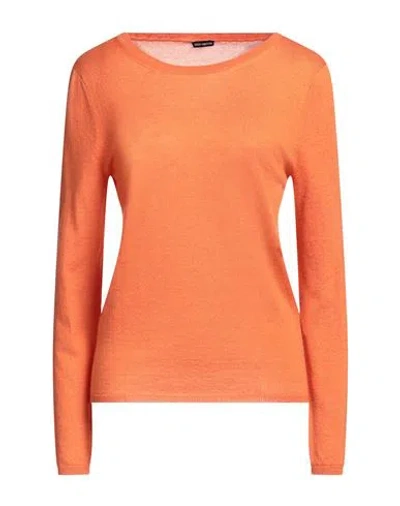 Iris Von Arnim Woman Sweater Mandarin Size S Cashmere In Orange