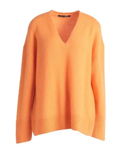 Iris Von Arnim Woman Sweater Orange Size M Cashmere, Silk