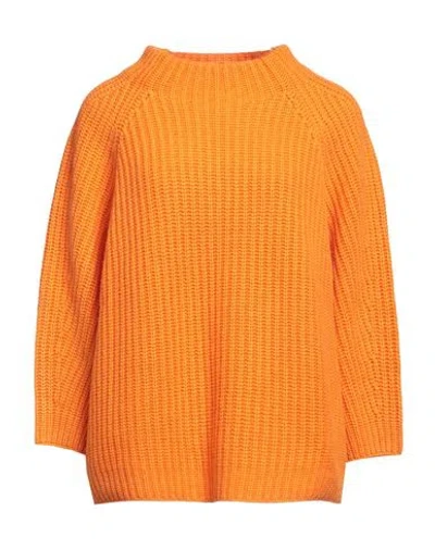 Iris Von Arnim Woman Sweater Orange Size M Cashmere