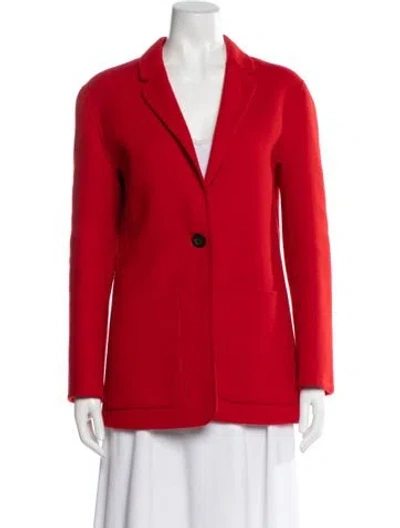 Pre-owned Iris Von Arnim Wool Blazer In Red