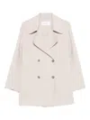 Iris Von Arnim Wool-cashmere Double-breasted Coat In Neutral