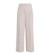 Iris Von Arnim Wool Laine Uni Trousers In Neutral