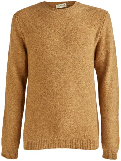 Irish Crone Crew-neck Sweater In Nude