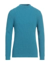 Irish Crone Man Sweater Azure Size M Cashmere
