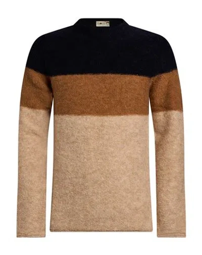 Irish Crone Man Sweater Beige Size Xl Acrylic, Alpaca Wool, Polyamide, Wool In Multi