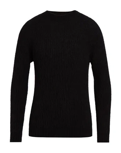 Irish Crone Man Sweater Black Size Xl Virgin Wool, Cotton, Polyamide