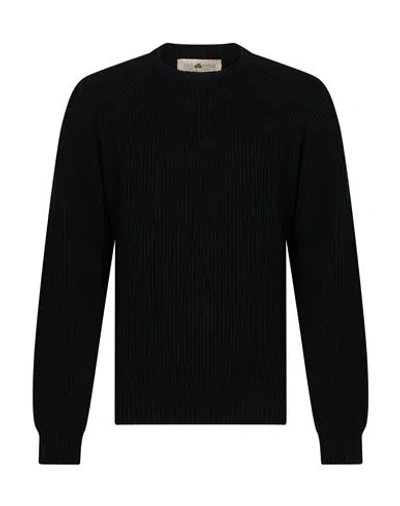Irish Crone Man Sweater Black Size Xxl Virgin Wool