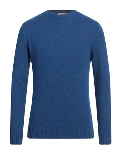 Irish Crone Man Sweater Blue Size Xxl Wool