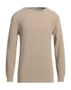 Irish Crone Man Sweater Camel Size 3xl Cotton In Beige