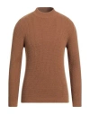 Irish Crone Man Sweater Camel Size Xl Cashmere In Beige