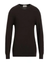 Irish Crone Man Sweater Dark Brown Size Xxl Virgin Wool