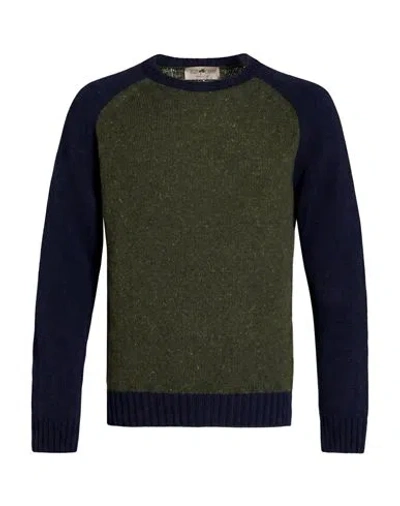 Irish Crone Man Sweater Dark Green Size L Wool