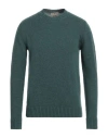 Irish Crone Man Sweater Deep Teal Size M Wool