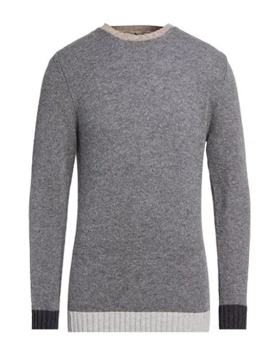 Irish Crone Man Sweater Grey Size Xxl Wool In Gray