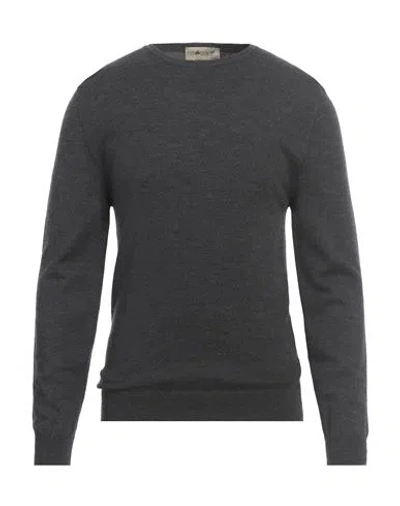 Irish Crone Man Sweater Lead Size Xl Virgin Wool