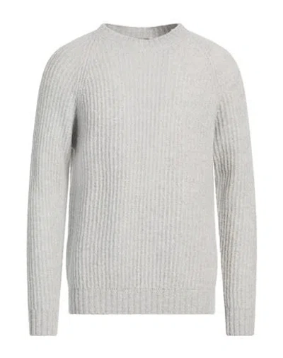 Irish Crone Man Sweater Light Grey Size L Virgin Wool, Cotton, Polyamide