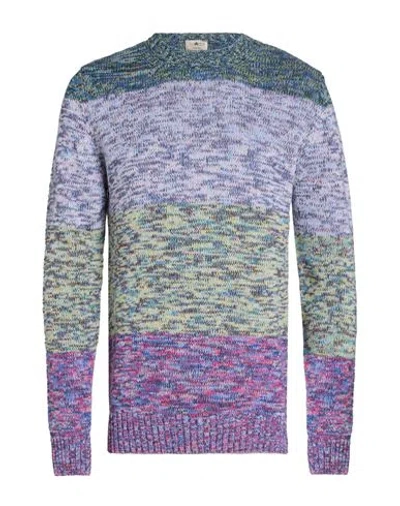 Irish Crone Man Sweater Lilac Size Xxl Virgin Wool In Purple
