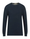 Irish Crone Man Sweater Midnight Blue Size S Cotton