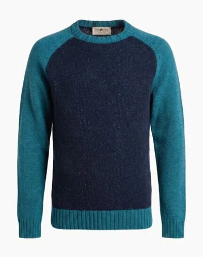 Irish Crone Man Sweater Midnight Blue Size S Wool