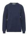 Irish Crone Man Sweater Midnight Blue Size Xl Cotton In Blue