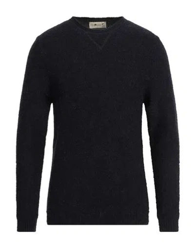 Irish Crone Man Sweater Midnight Blue Size Xxl Alpaca Wool, Polyacrylic, Polyamide, Wool