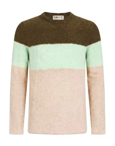 Irish Crone Man Sweater Military Green Size Xl Acrylic, Alpaca Wool, Polyamide, Wool In Multi