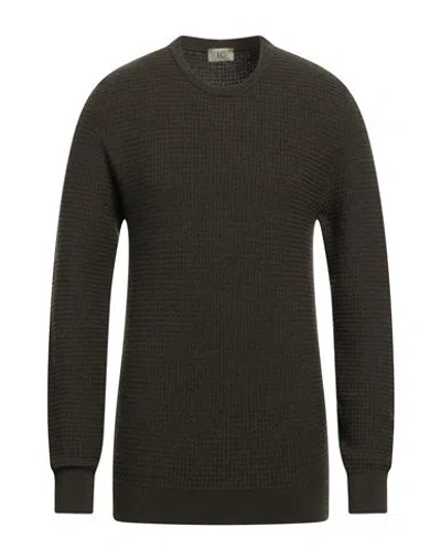 Irish Crone Man Sweater Military Green Size Xxl Virgin Wool