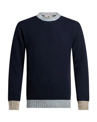 Irish Crone Man Sweater Navy Size S Wool