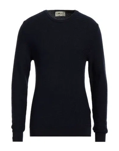 Irish Crone Man Sweater Navy Blue Size Xxl Virgin Wool