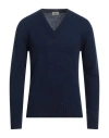 Irish Crone Man Sweater Navy Blue Size M Wool