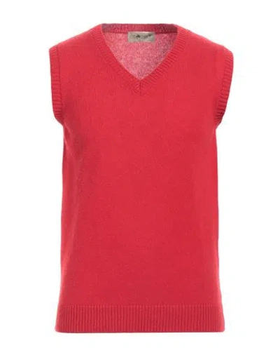 Irish Crone Man Sweater Red Size L Wool