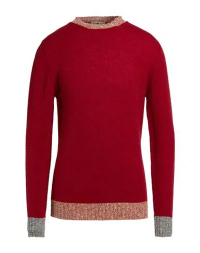 Irish Crone Man Sweater Red Size S Wool