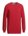 Irish Crone Man Sweater Red Size Xxl Cotton