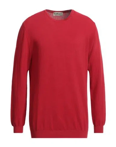 Irish Crone Man Sweater Red Size Xxl Cotton