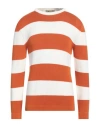 Irish Crone Man Sweater Rust Size M Cotton