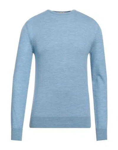Irish Crone Man Sweater Sky Blue Size 3xl Wool