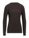Irish Crone Man Sweater Dove Grey Size L Virgin Wool In Grey
