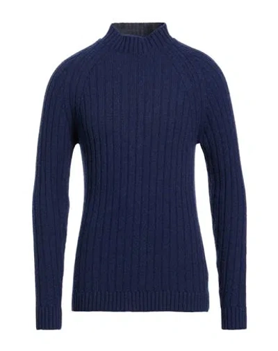 Irish Crone Man Turtleneck Blue Size L Wool