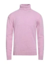 Irish Crone Man Turtleneck Lilac Size Xl Wool In Purple