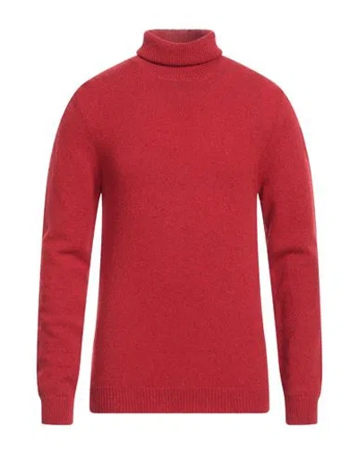 Irish Crone Man Turtleneck Red Size M Virgin Wool