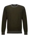 Irish Crone Ribbed-trim Crew-neck Sweater In Black