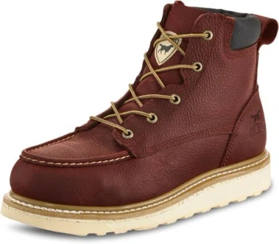 Pre-owned Irish Setter , Ashby, Men's, 6", Aluminum Safety Toe, Work Boot, In Brown
