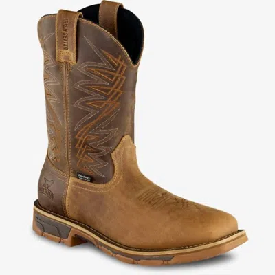 Irish Setter Boots Men's Marshall Waterproof Pull-on Square Soft Toe Boots In Brown