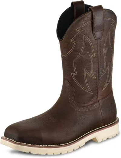 Pre-owned Irish Setter , Kittson, Men's, 11", Steel Safety Toe, Work Boot In Brown